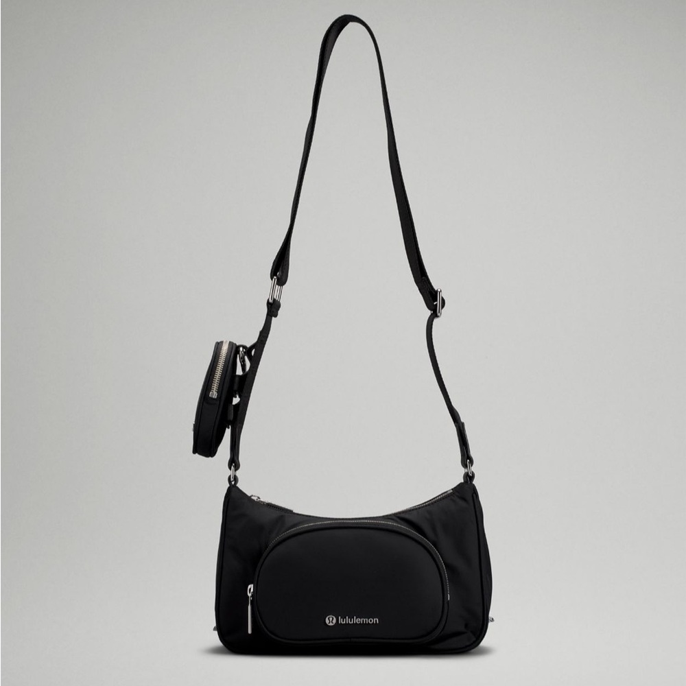 Lululemon Black Crossbody with Nano Pouch Purse Bag